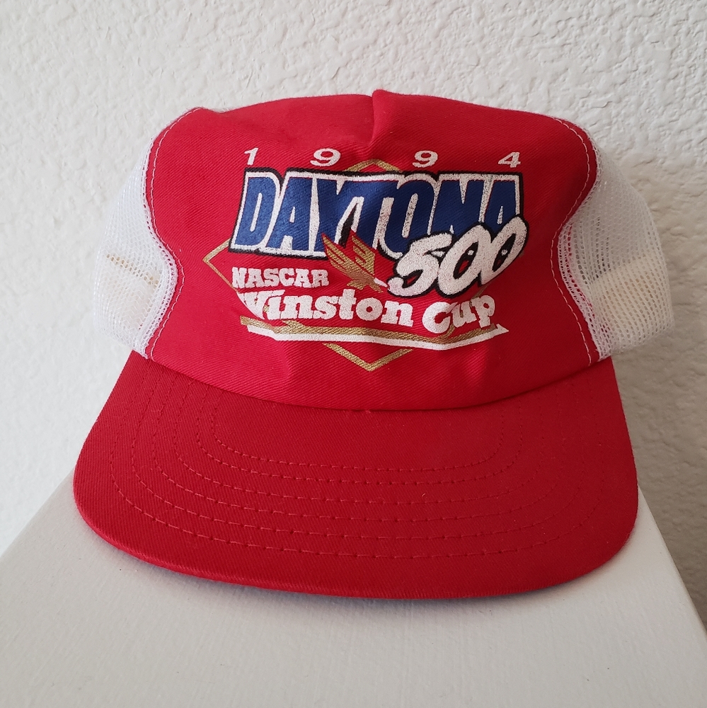 Vintage Nascar Daytona 500 1994 Winston Cup Trucker Hat Cap Snapback Mesh